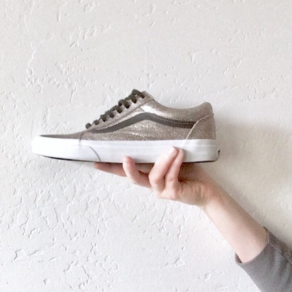 grey rose gold vans